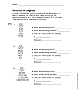 Patterns in Algebra (Gr. 5)