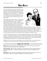 Curious George Authors: The Reys