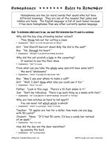 Homophones Activity Packet