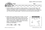Math Warm-Up 242 for Gr. 5 & 6: Algebra, Patterns & Functions