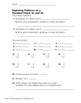 Exploring Patterns on a Hundred Chart: 2s and 5s