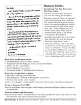 First Year Letters Classroom Activities