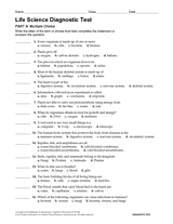 Life Science Diagnostic Test