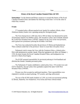 History of the Royal Canadian Mounted Police