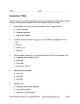 Decade Quiz: 1980s