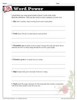 Seed Dispersal Word Power
