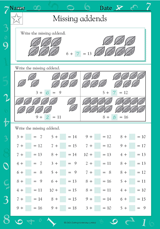 Missing Addends (Grade 2)