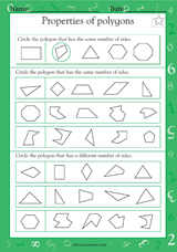 Properties of Polygons (Grade 1)