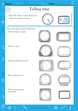 Telling Time: Analog and Digital Clocks II