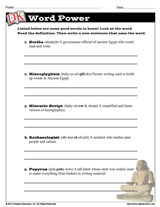 Scribes of Ancient Egypt Word Power